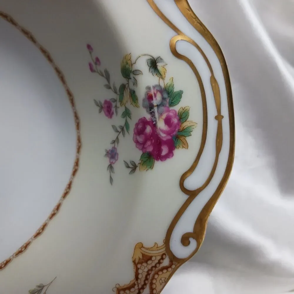 VINTAGE RARE FUKAGAWA ARITA HAND PAINTED 2 PLATTERS AND 1 SERVING BOWL LOT